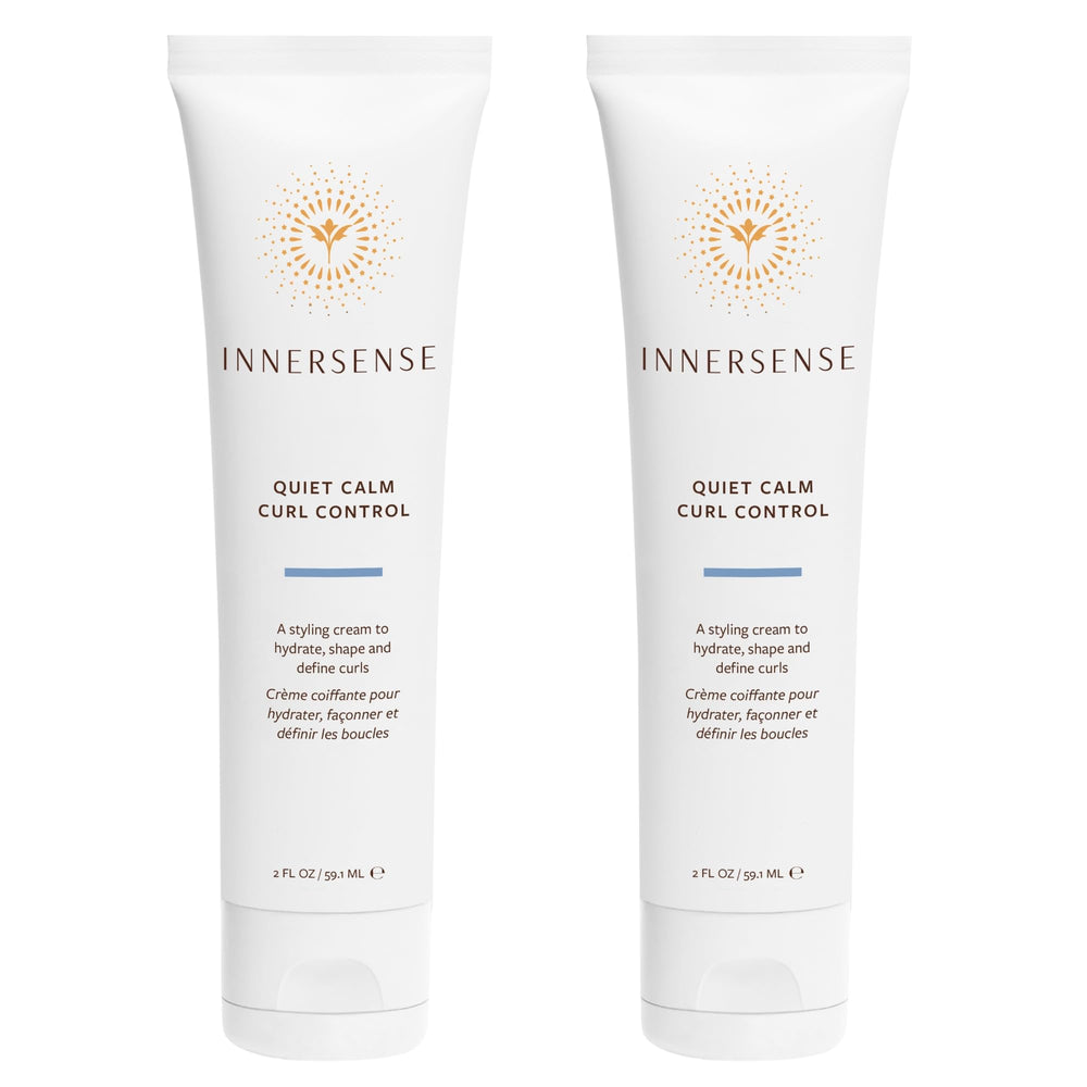 INNERSENSE Quiet Calm Curl Control bottle front, ready to hydrate curls.