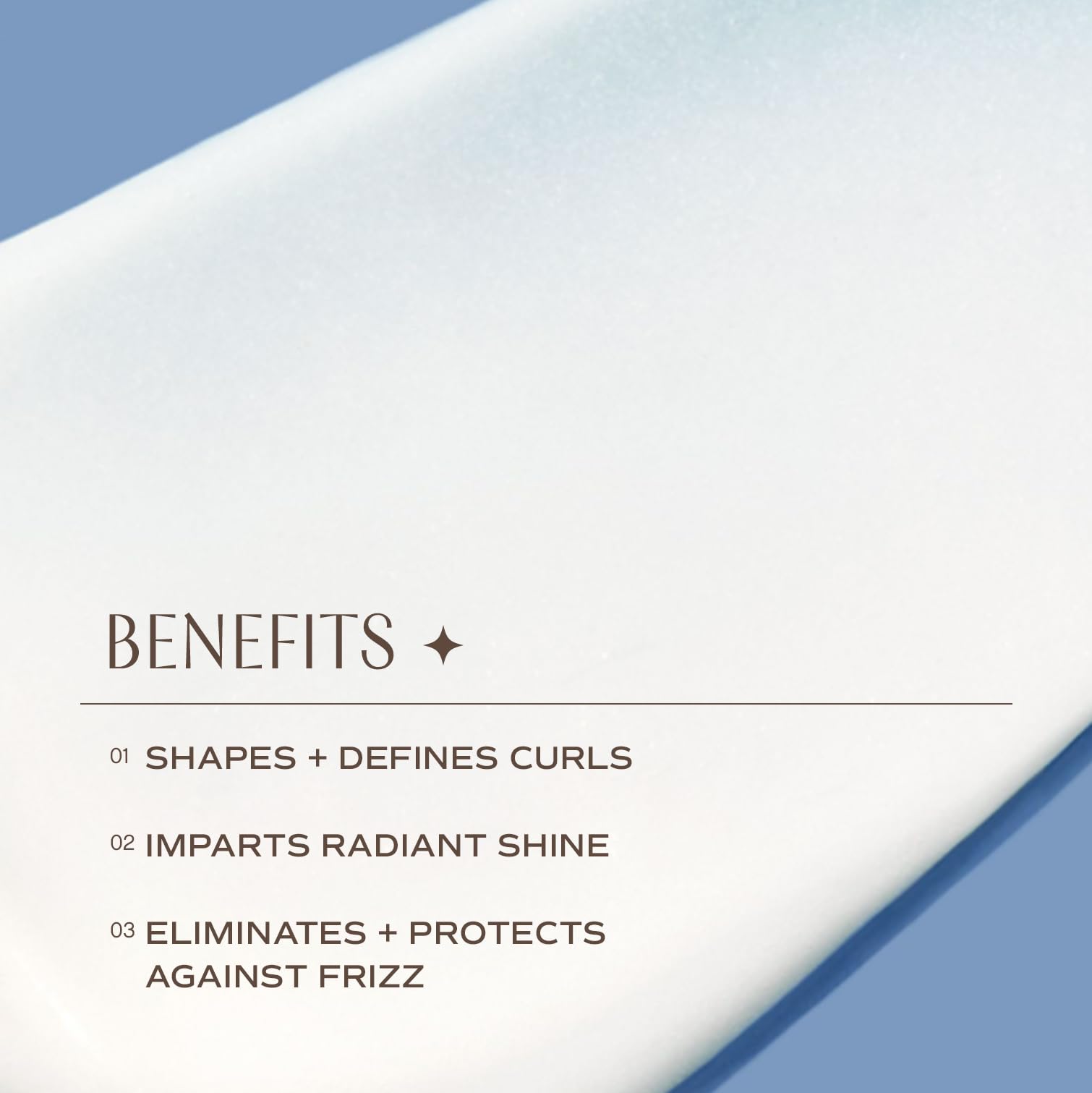 INNERSENSE Quiet Calm Curl Control applied to damp hair defines curls.