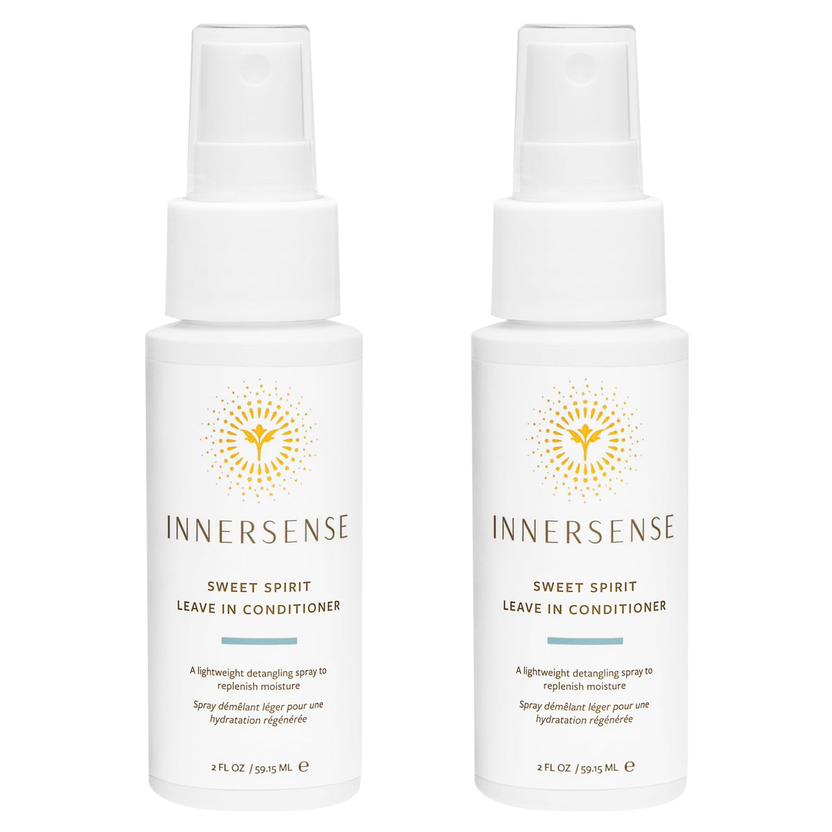 INNERSENSE Sweet Spirit Leave-In bottle front view – lightweight detangler and moisture boost