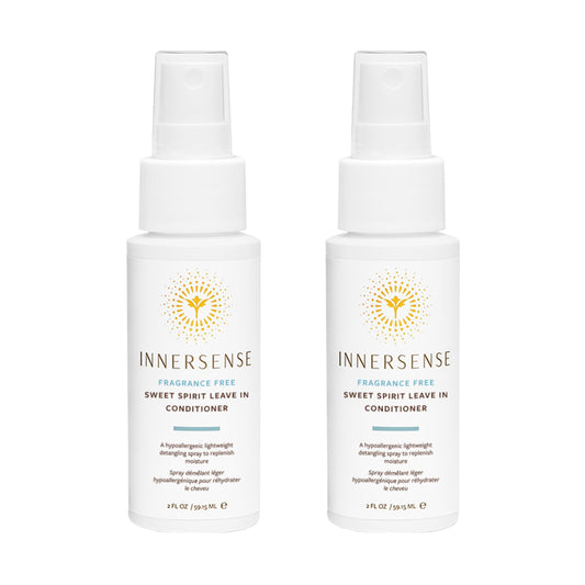 INNERSENSE Sweet Spirit Leave-In Bottle detangles and hydrates hair