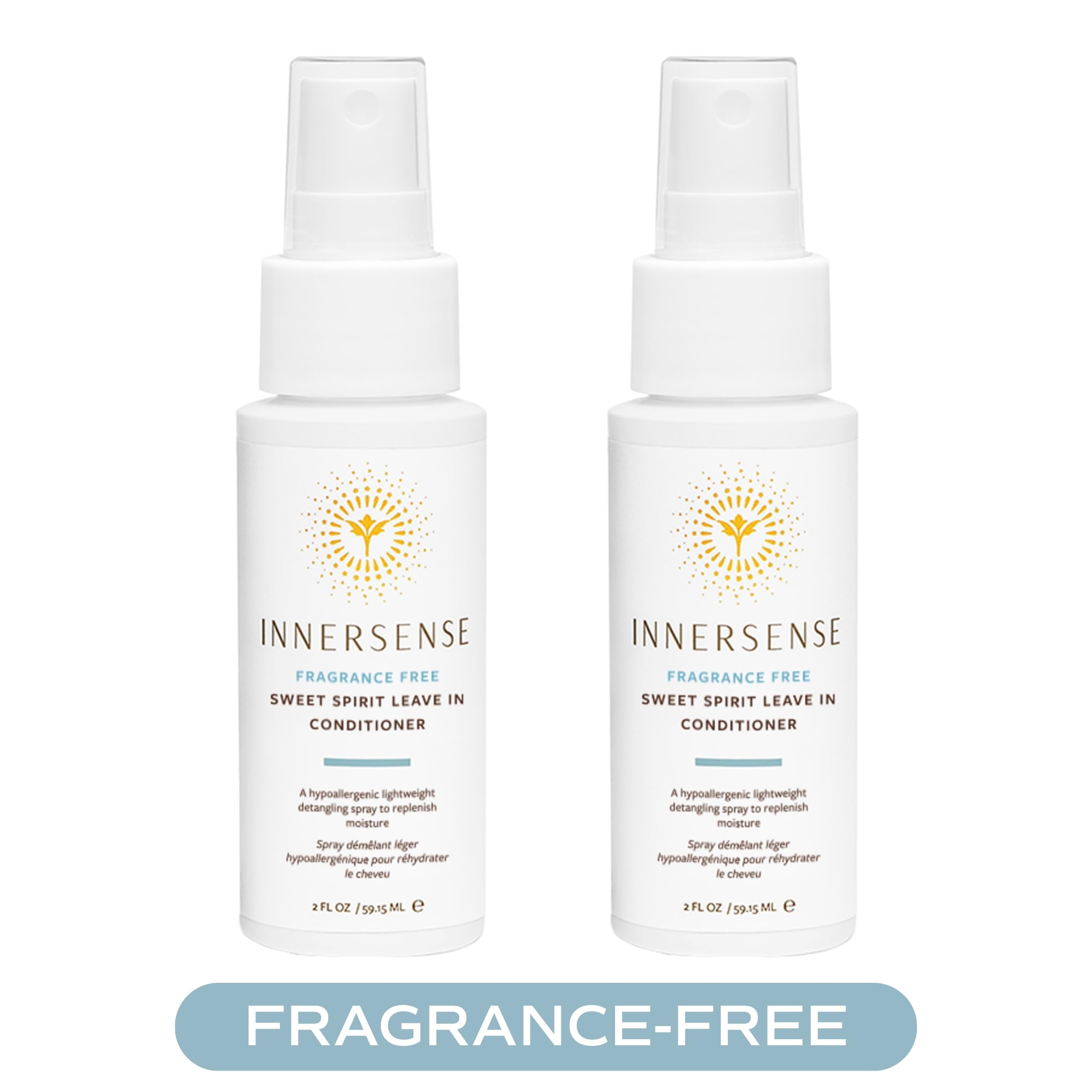 INNERSENSE Sweet Spirit Leave-In Spray hydrates and eases styling