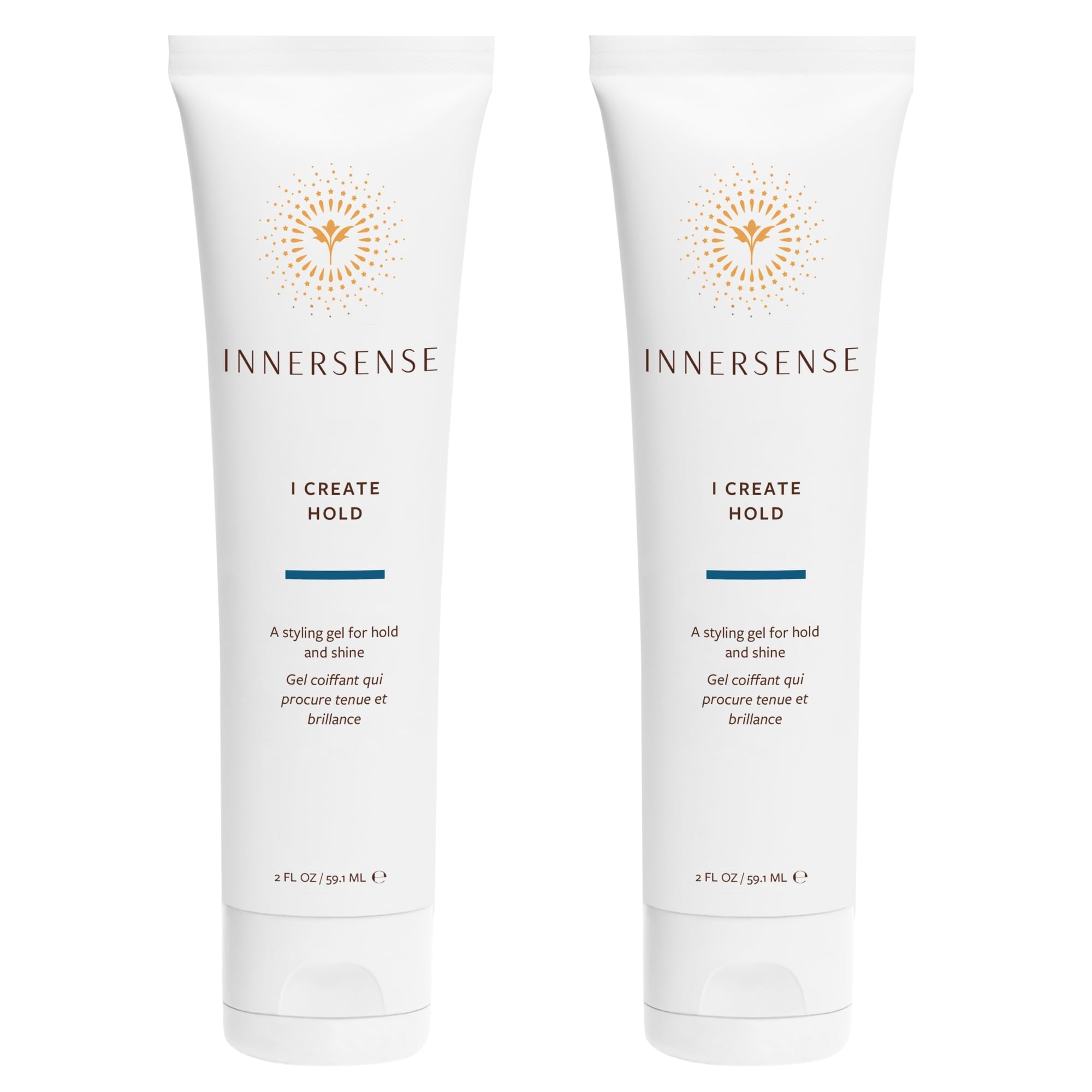 INNERSENSE I Create Hold gel bottle pour showing strong hold and shine