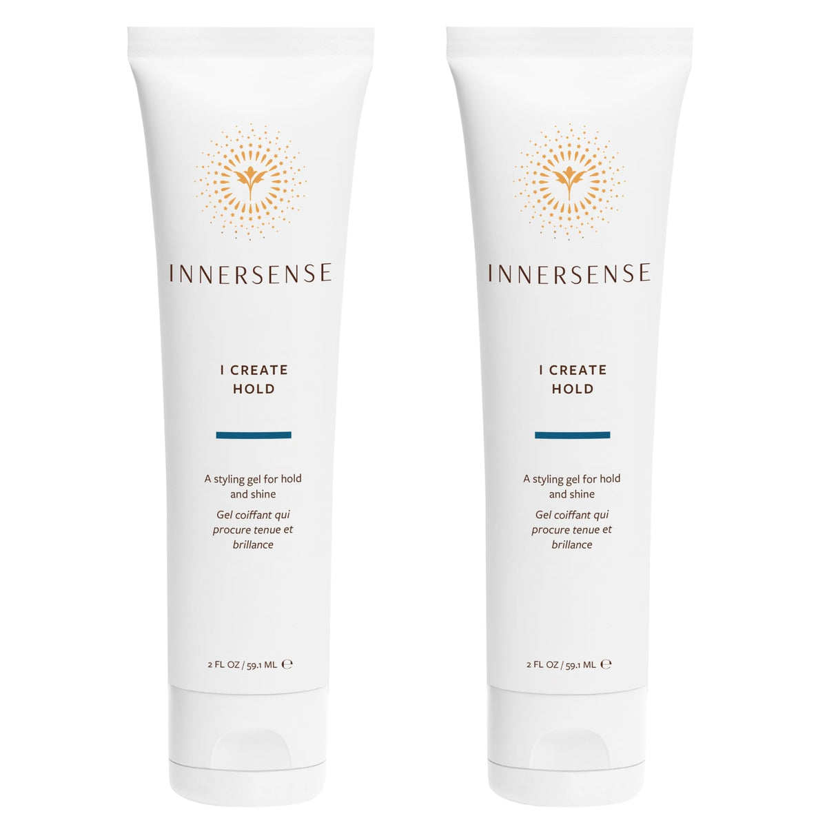 INNERSENSE I Create Hold gel bottle pour showing strong hold and shine