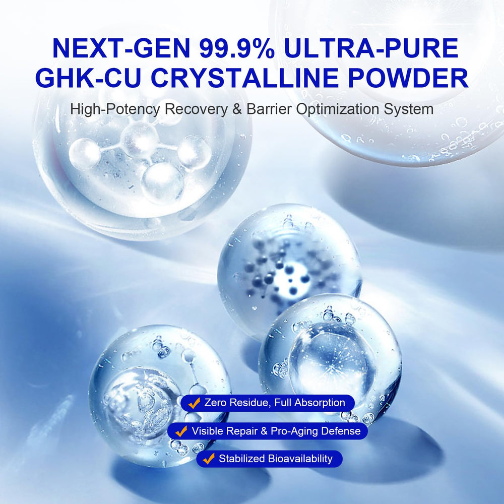 INNOCOSVATE GHK-Cu powder dissolving in water for faster serum integration