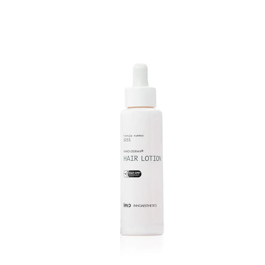 INNO-DERMA Hair Growth Lotion packaging showing sleek 70ml container for convenient nightly use
