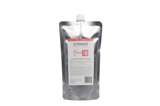 Innosys Reaction B-3 treatment bottle for deep conditioning and protective hair care during straightening