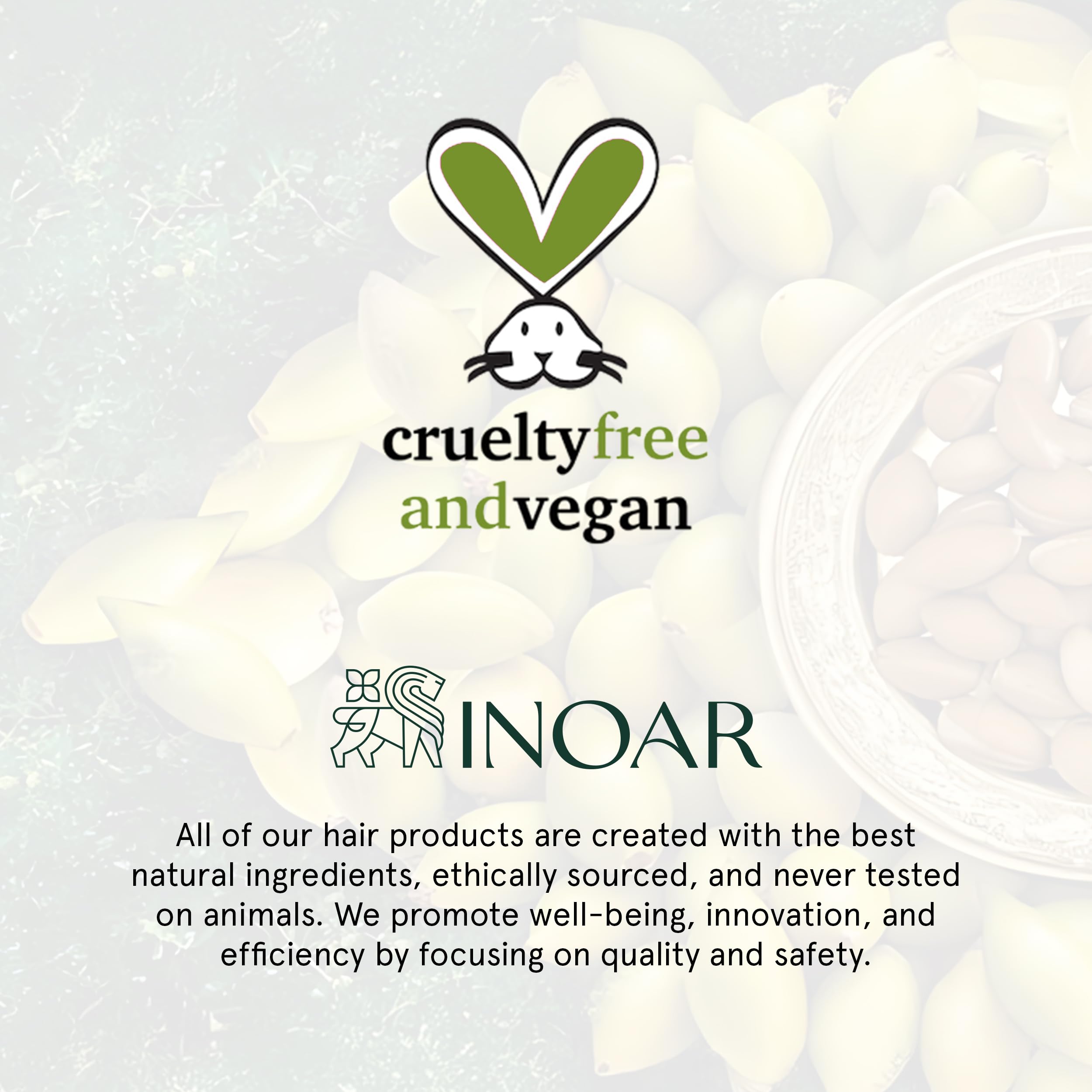 Inoar Blends hair shine close-up showing radiant result after use.