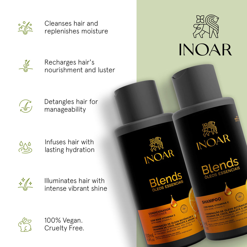 Inoar Blends Vitamin C ingredient highlight for revitalized look.