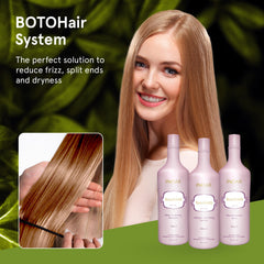 INOAR BotoHair Collagen Smoothing System bottle infuses keratin and collagen for smoother hair