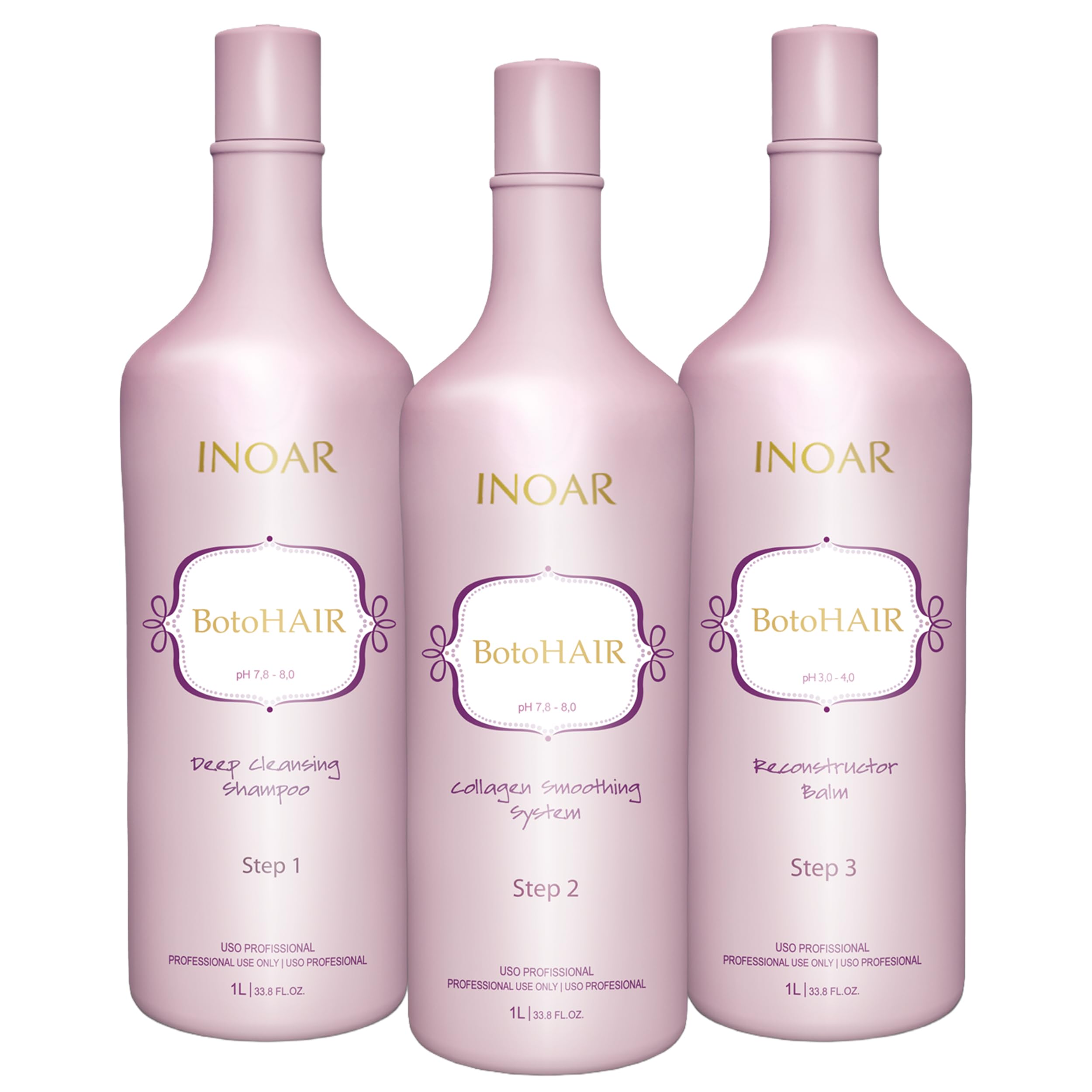 INOAR BotoHair Deep Cleansing Shampoo bottle purifies strands for a fresh start
