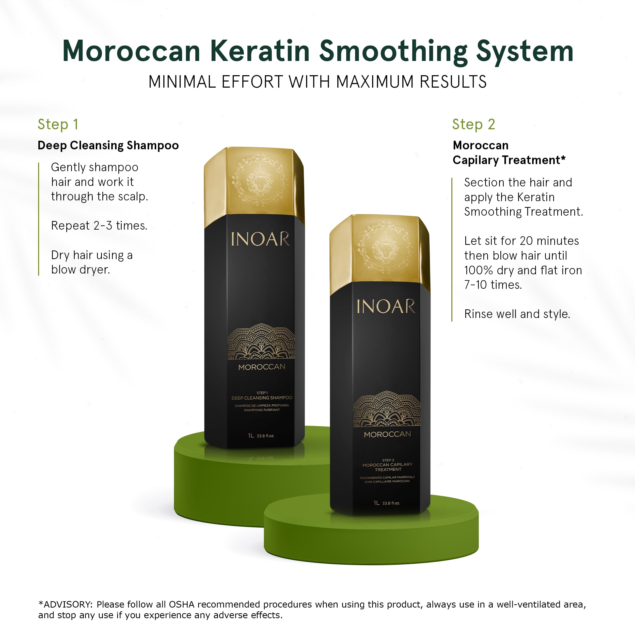 INOAR Cocoa oil ingredient scene highlights nourishing oils for smoother, shinier hair.