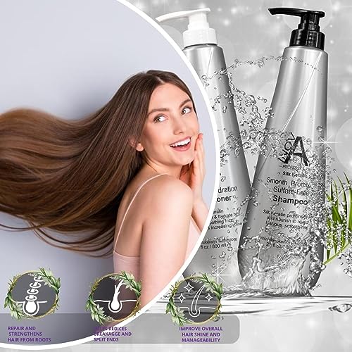 Inova Professional Silk Keratin Conditioner bottle highlights strength and hydration