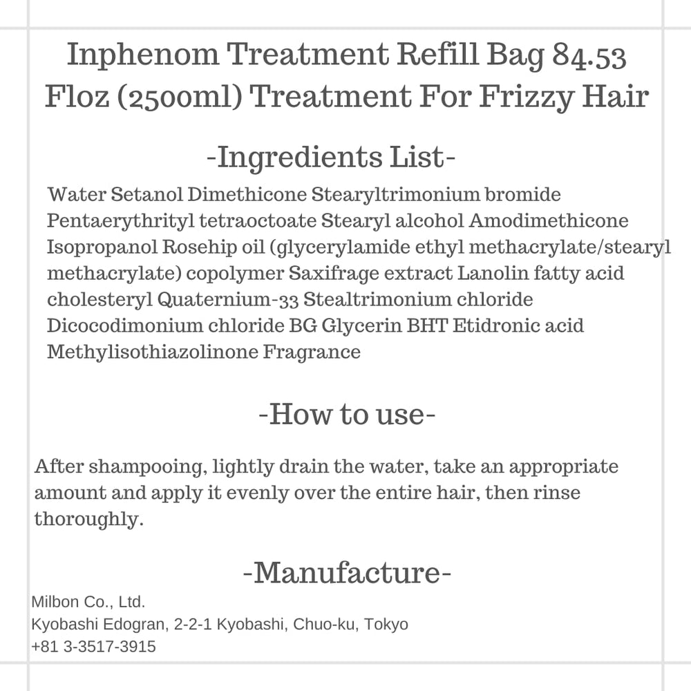 Inphenom refill bag open pour ready for easy reuse.