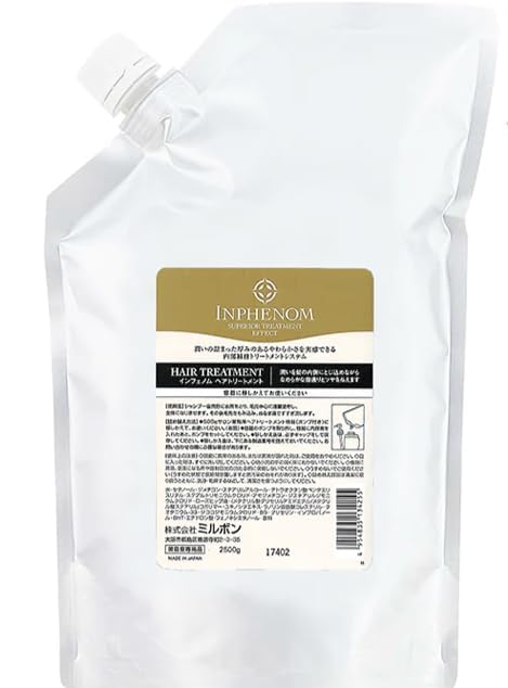 Inphenom treatment frizzy hair refill bag 84oz for convenient ongoing use.