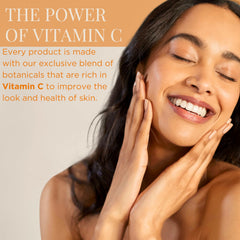 InstaNatural daily skincare routine with Vitamin C for refreshed skin and improved texture.
