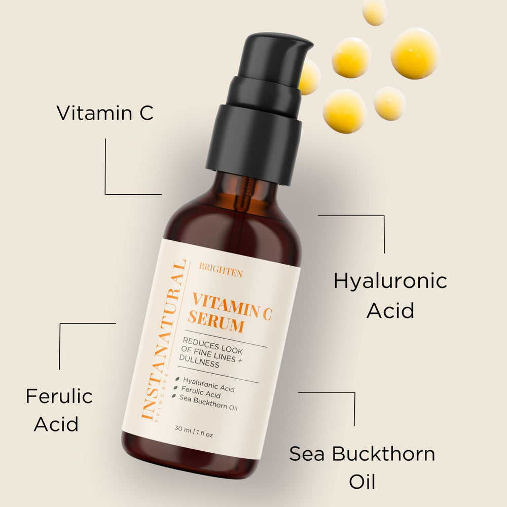 InstaNatural Vitamin C Kit packaging showing the moisturizer and serum duo.