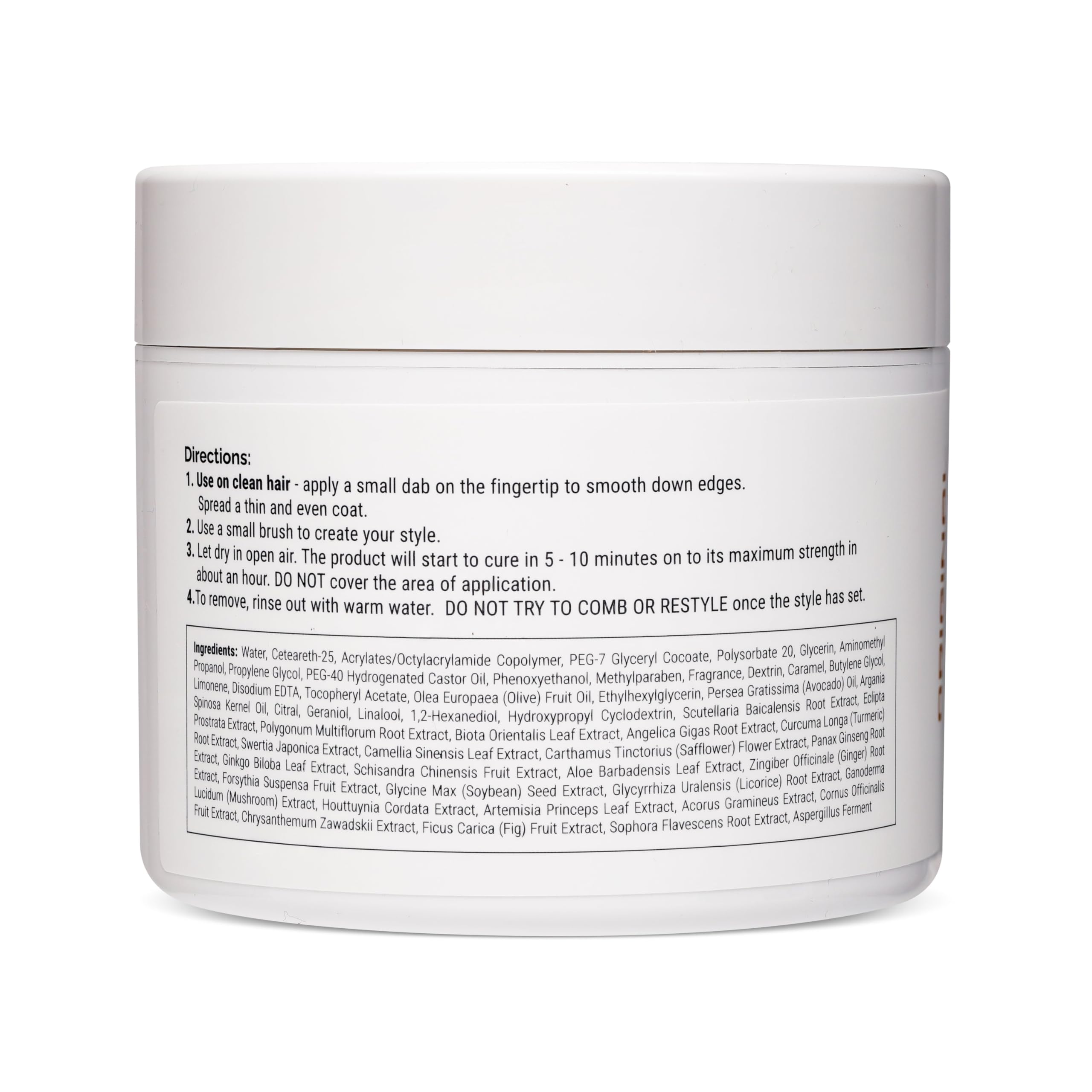 Instant Control Edge & Braid Gel Original applied to hairline for smooth edges.
