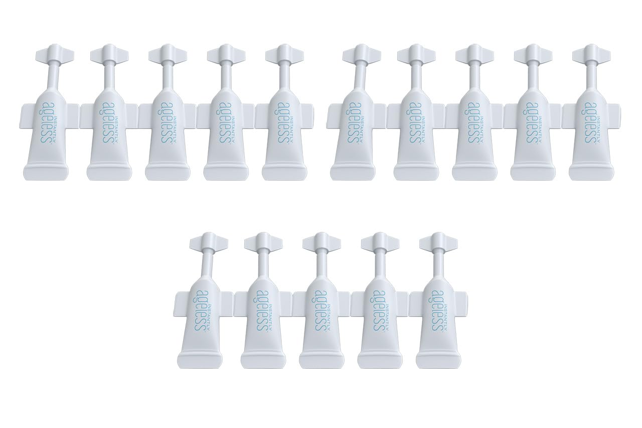 Instantly Ageless eye bag remover demonstrates quick puffiness relief for a brighter under-eye area.