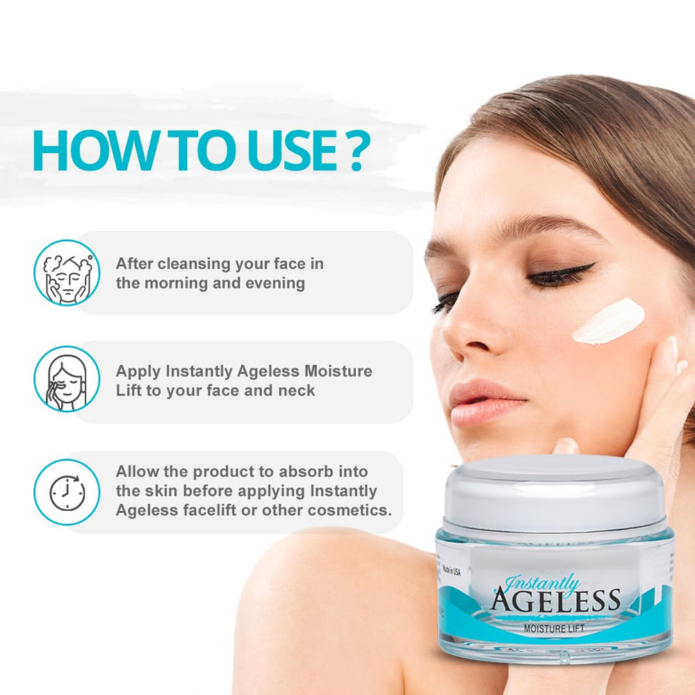 Instantly Ageless Moisture Lift night routine application for refreshed morning skin