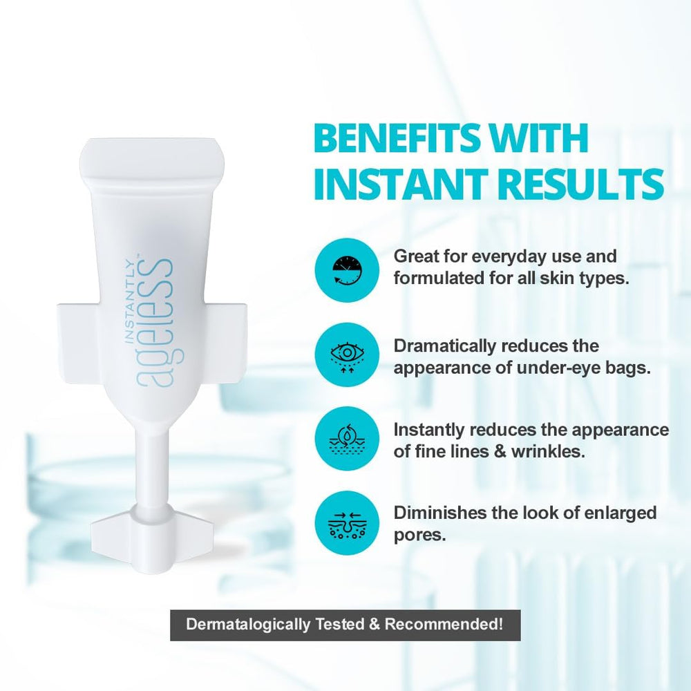 Instantly Ageless travel pack offers convenient on-the-go skincare routine.