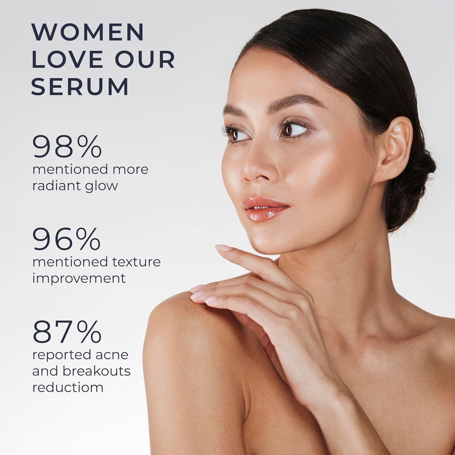 InstaSkincare Glycolic Serum 15% close-up texture highlights light, silky formula for refined skin.