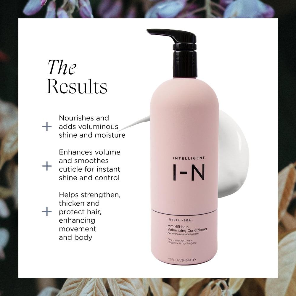 Intelligent Nutrients Amplifi-hair closeup shows glossy hair cuticle and shine