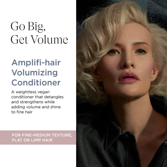 Intelligent Nutrients Amplifi-Hair label closeup highlights vegan plant-powered conditioning.