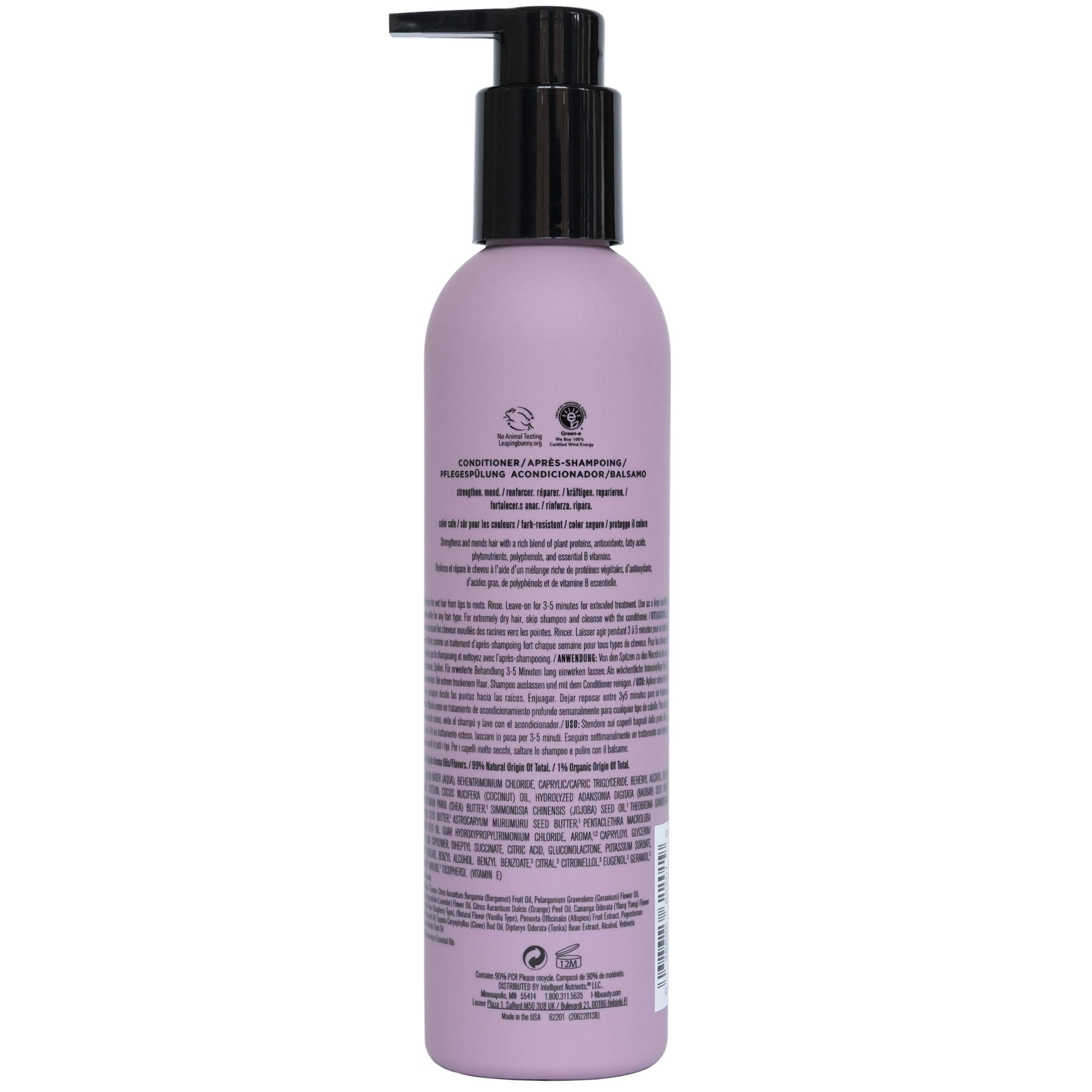 Intelligent Nutrients Fortifi-hair Conditioner being poured for detangling prep.