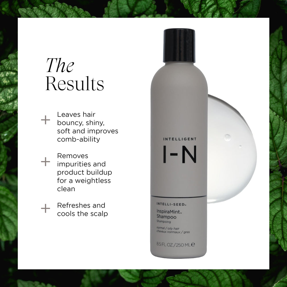 Intelligent Nutrients InspiraMint peppermint oil close-up highlighting organic formula.