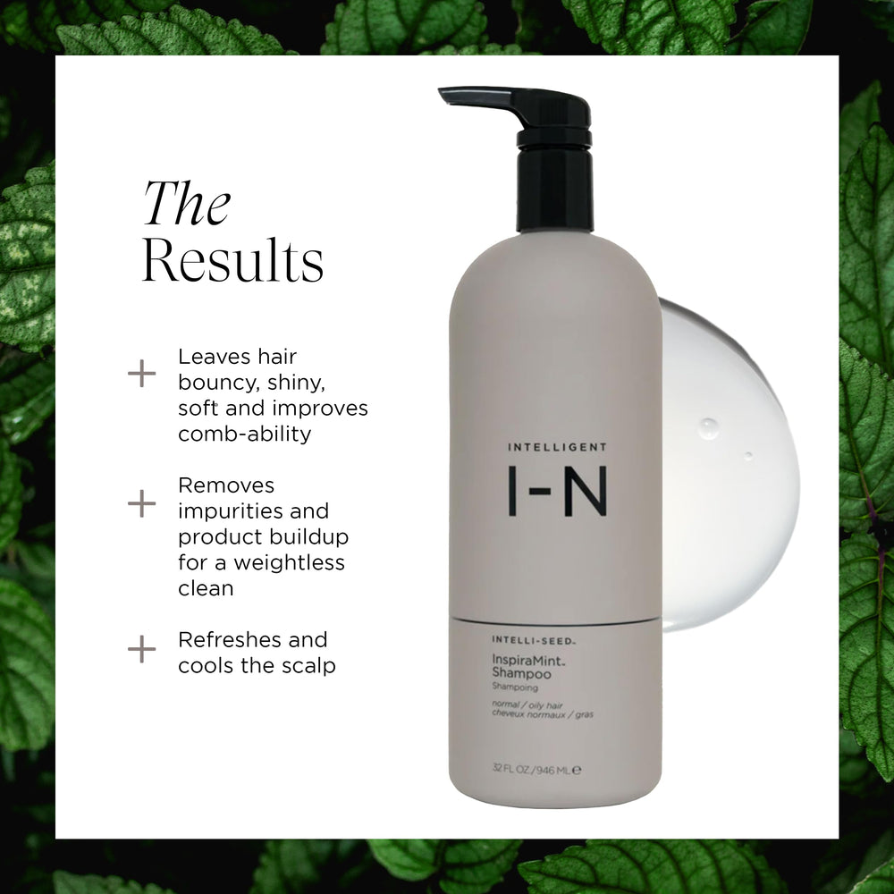 Intelligent Nutrients InspiraMint shampoo ingredients Buriti oil for soft shine