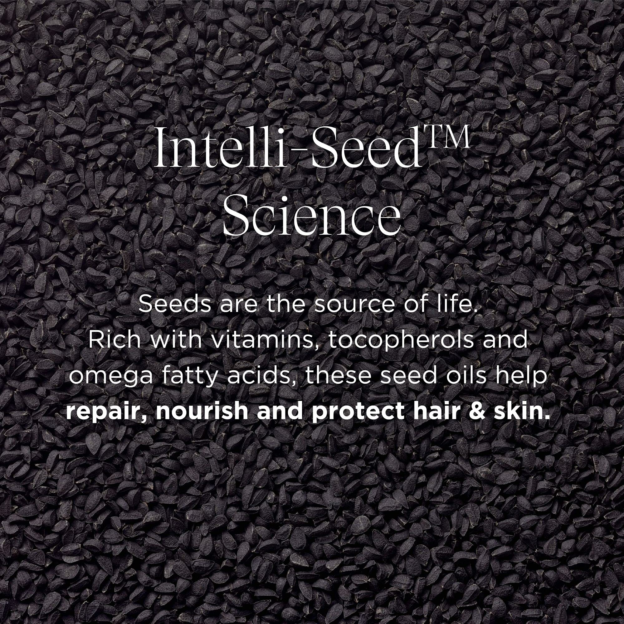 Intelligent Nutrients Seed Synergy Hydra-Lotion texture closeup shows silky, non-greasy finish.