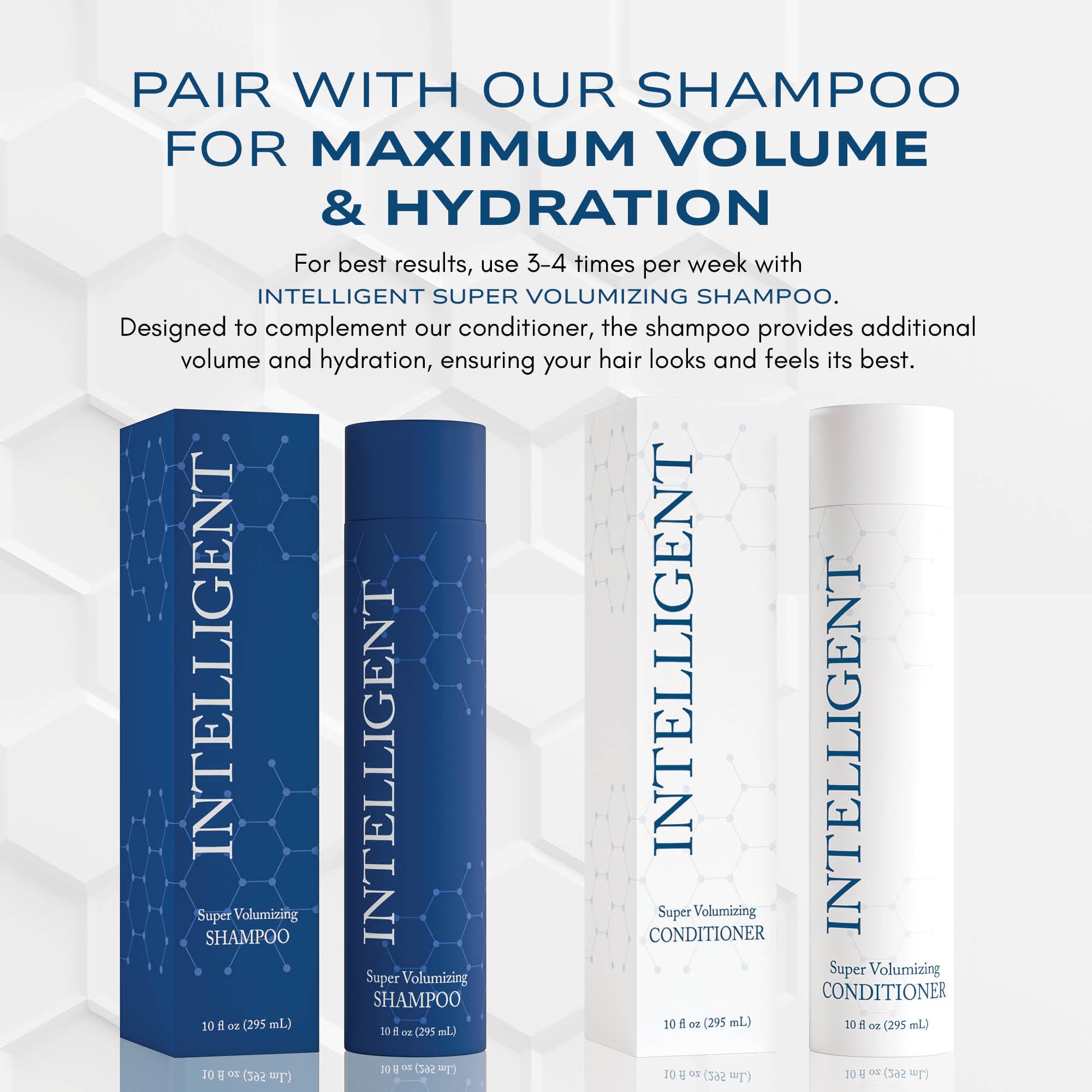 Intelligent Shop conditioner used by men and women for versatile styling.