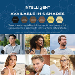 Intelligent Shop Hair Fibers Light Brown on hair conceals thinning areas smoothly.