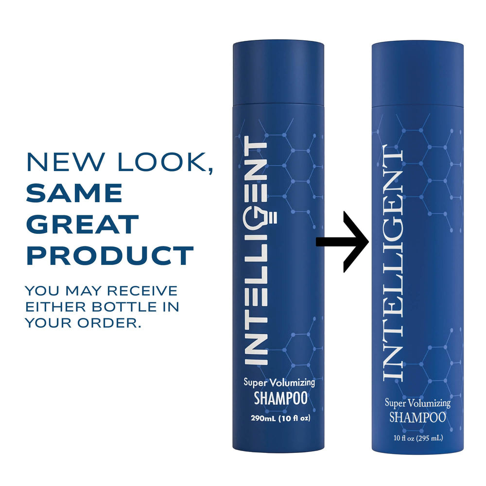 Intelligent Shop Super Volumizing Shampoo lather closeup reveals creamy texture for fuller feel.