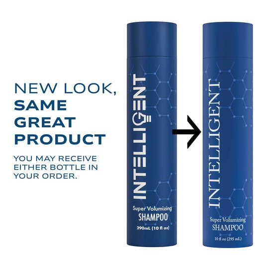 Intelligent Shop Super Volumizing Shampoo lather closeup reveals creamy texture for fuller feel.