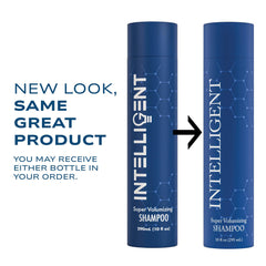 Intelligent Shop Super Volumizing Shampoo lather closeup reveals creamy texture for fuller feel.