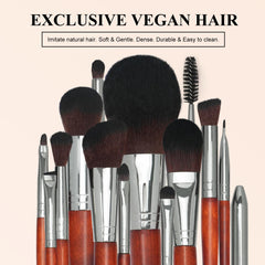 Concealer and lip brush offer precise, gentle application