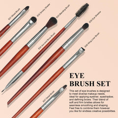 Eyeshadow brushes deliver even blending for seamless color application