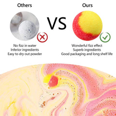 INTEYE Lavender Dream aroma bath bomb promotes calm moments in the tub.