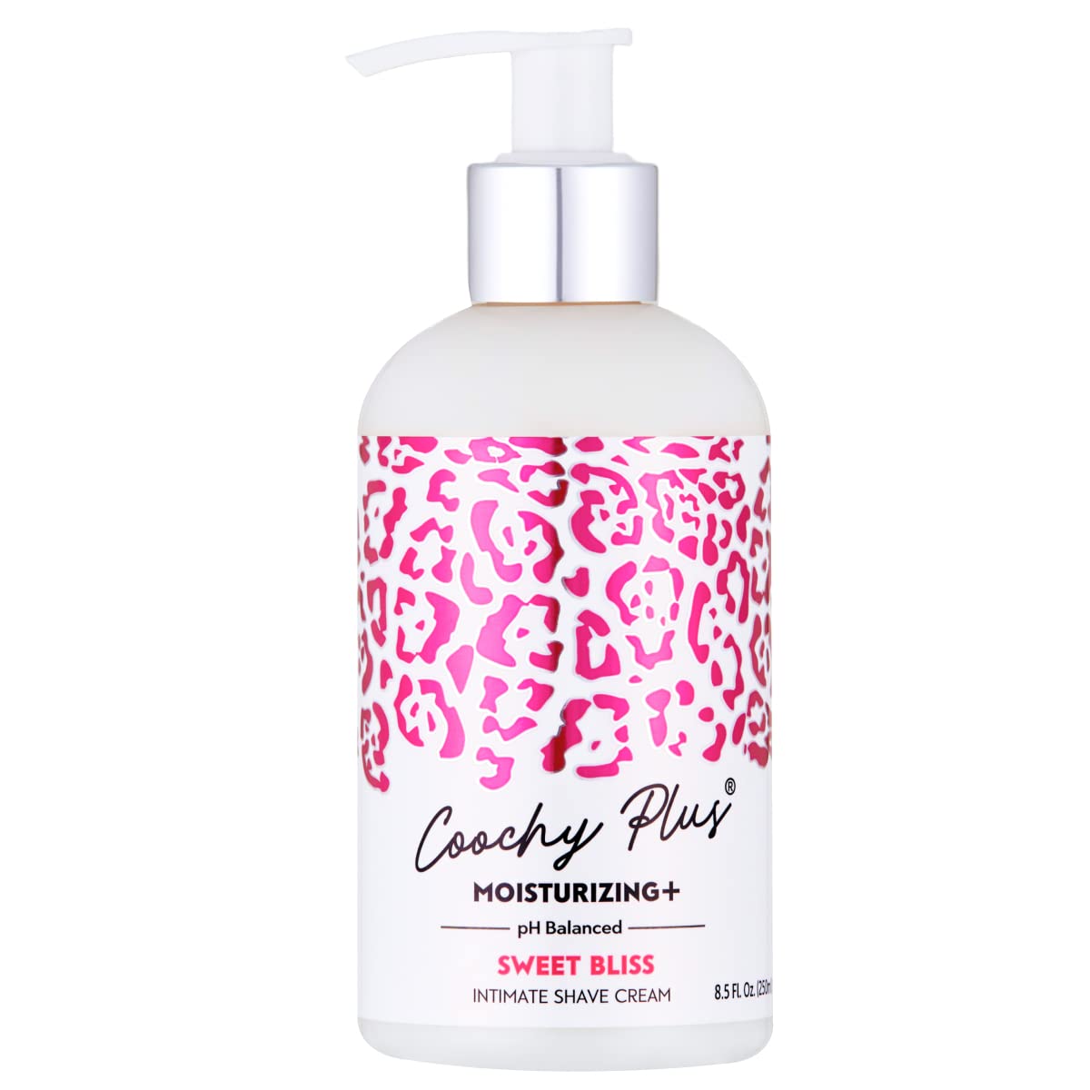 IntiMD Coochy Plus Sweet Bliss bottle shown for a smooth, moisturizing shave