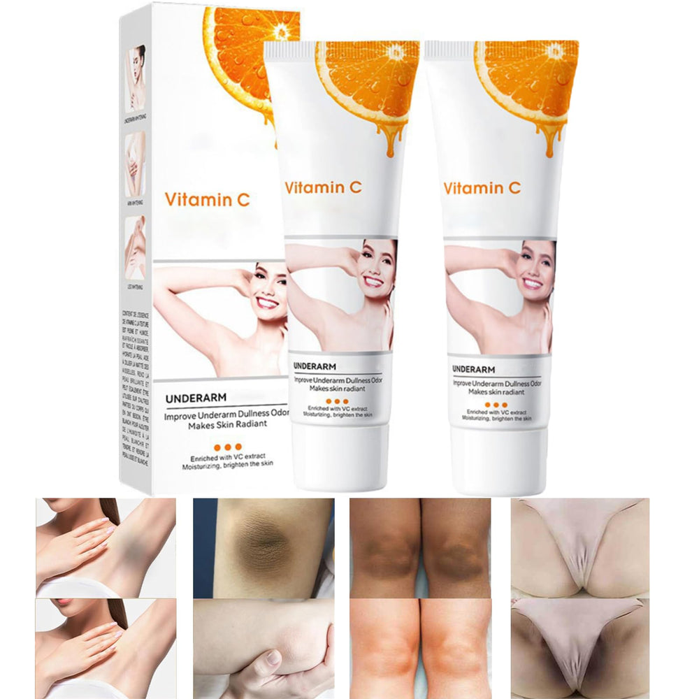 Intimate Lightening Cream armpits application for brighter underarms and even-toned skin.