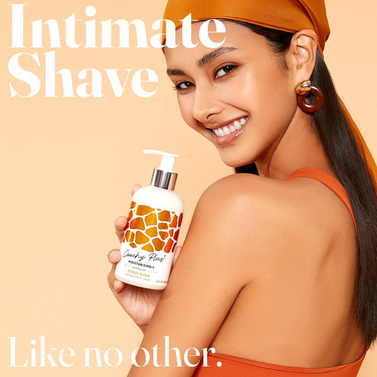 IntiMD Coochy Plus Citrus Elixir cream dispenser highlights a pH-balanced formula for sensitive skin.
