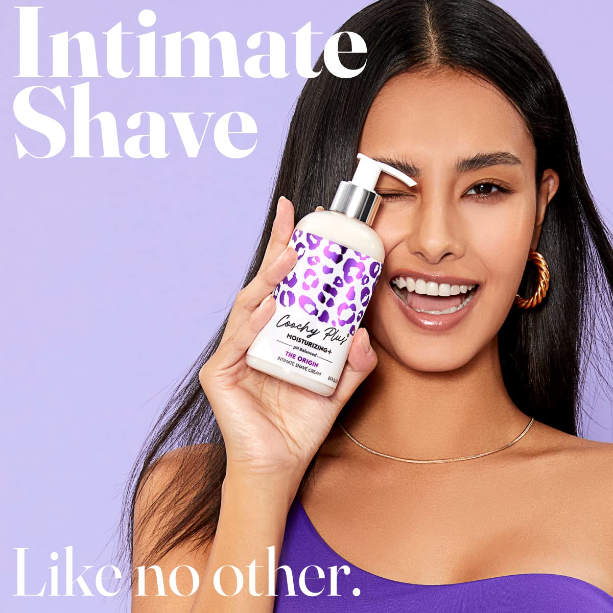 IntiMD Coochy Plus texture showing rich lather for a gentle shave.