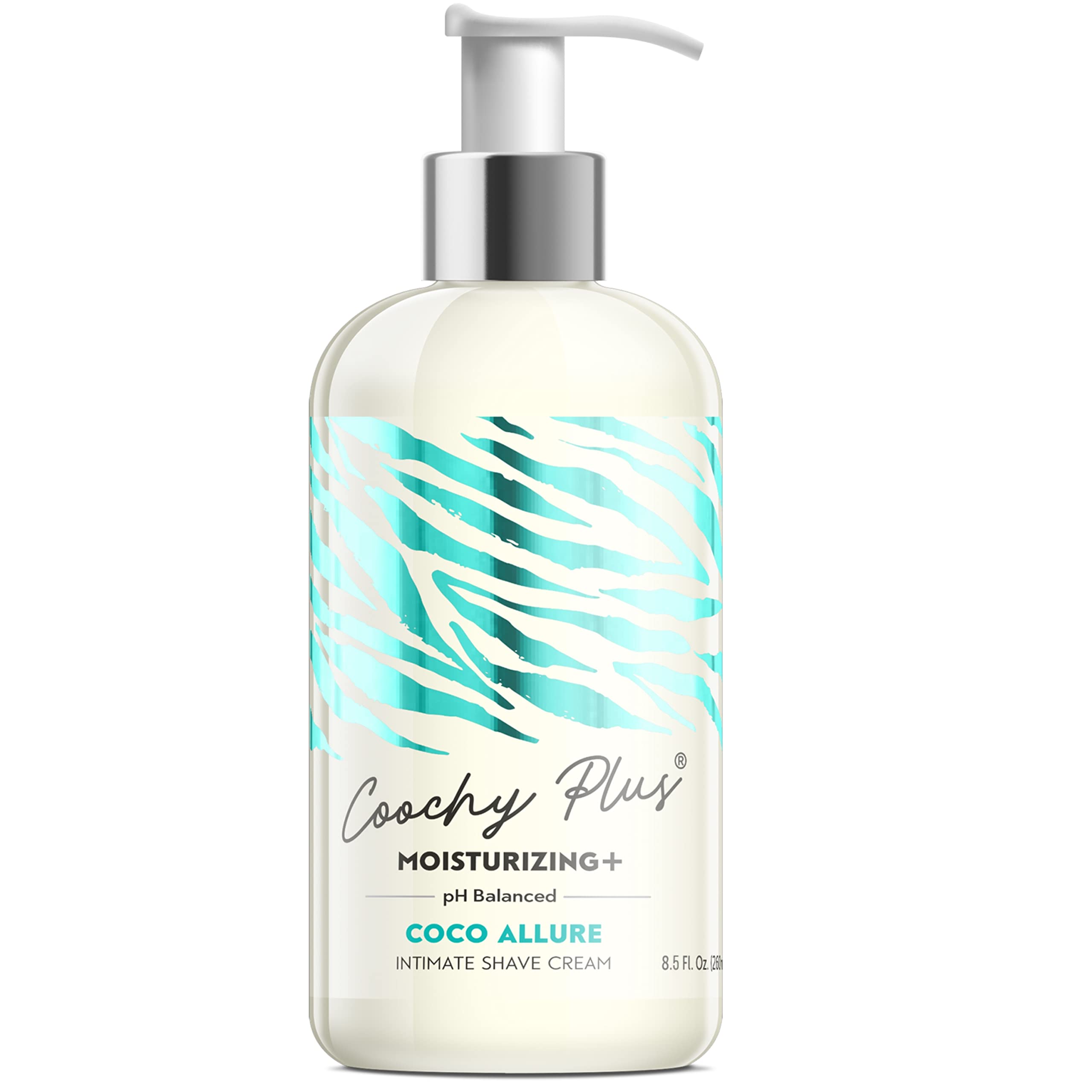 IntiMD Coochy Plus Intimate Shave Cream Coco Allure tube for smoother, softer shave.
