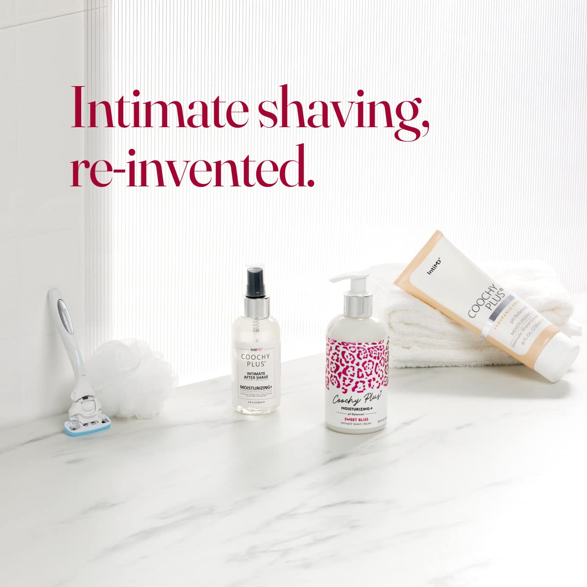 IntiMD Coochy Plus Organic After Shave Protection Mist bottle