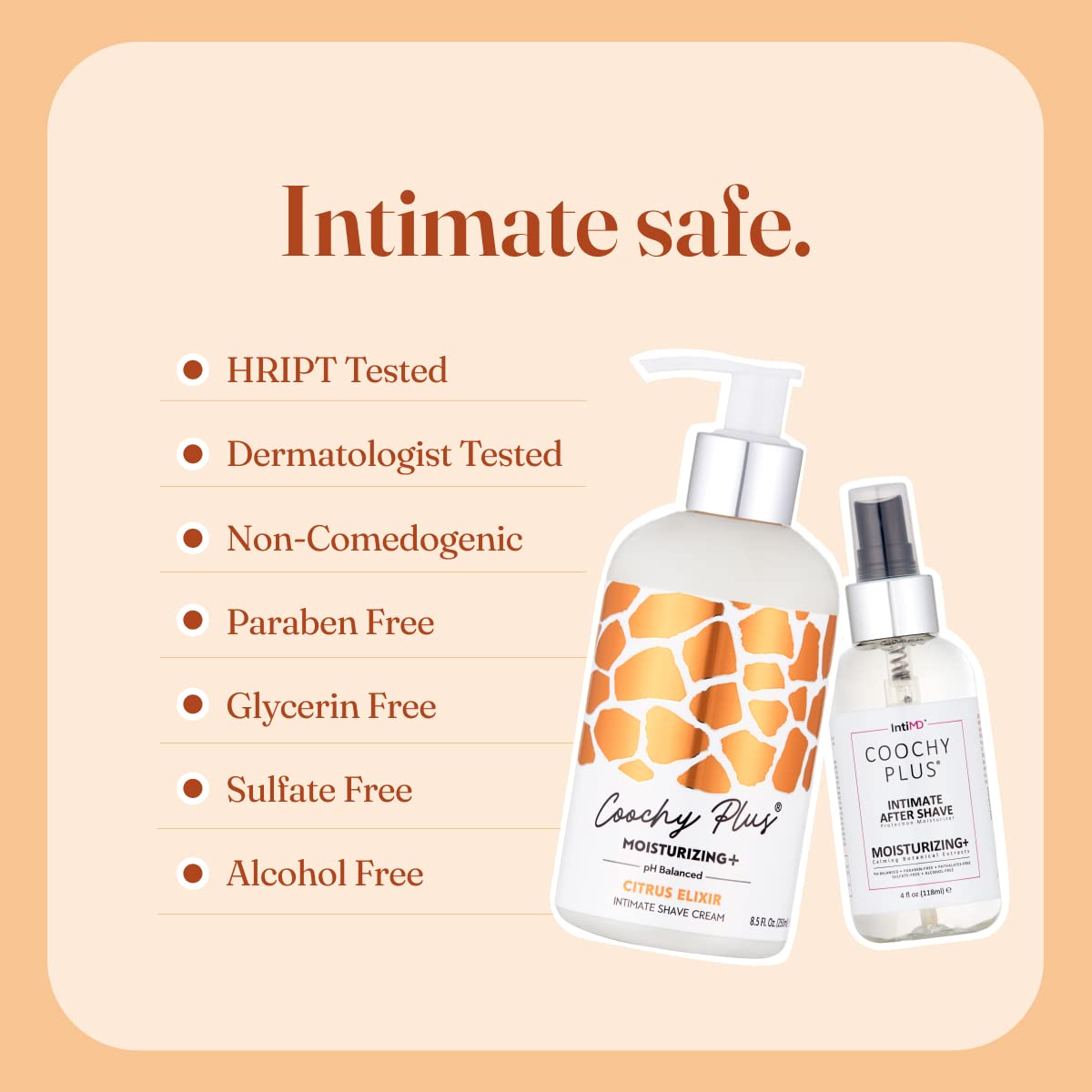 IntiMD Coochy Plus pump bottle enables precise, mess-free application.