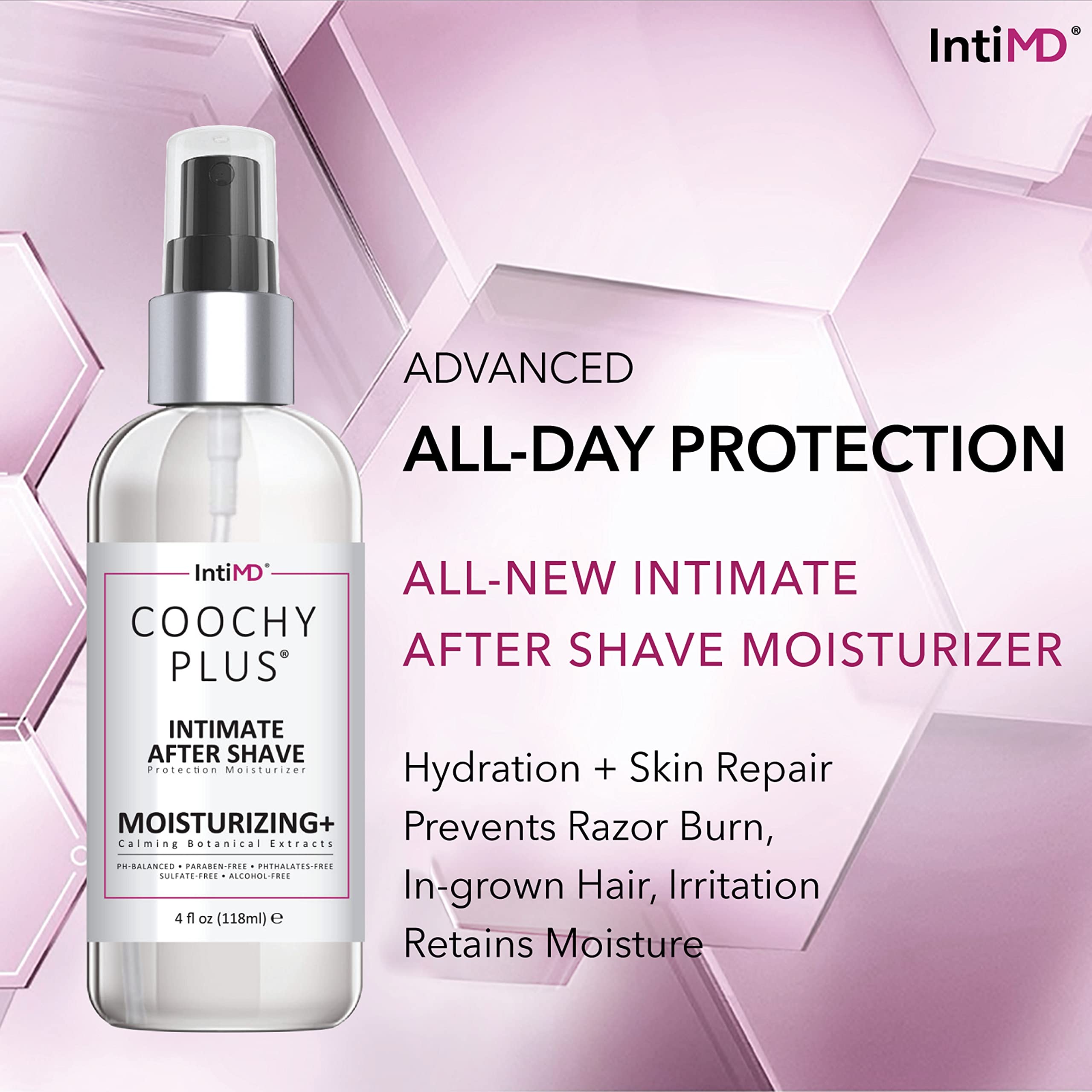 IntiMD dermatologist-developed hypoallergenic formula label