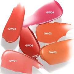Into You Glow Lip Tint in six-shade collection for vegan cruelty-free lip care.