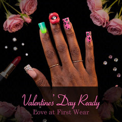 IntoVibes 3D lips detail nails for eye-catching flair.