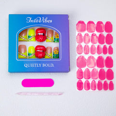 IntoVibes 3D red lips nails offer bold, eye-catching focal points